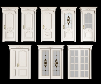 European Style Unequal Double Door-ID:331453328