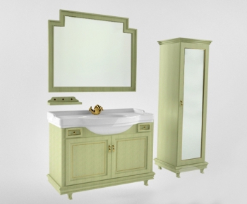 European Style Bathroom Cabinet-ID:274853534