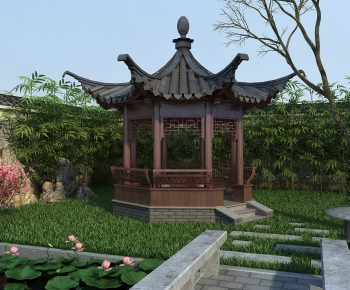 New Chinese Style Courtyard/landscape-ID:479312881