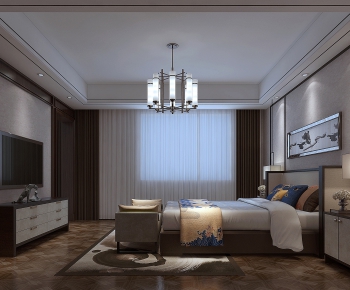 New Chinese Style Bedroom-ID:331847794