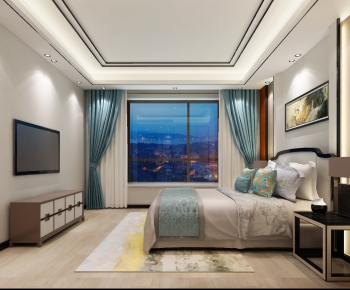 New Chinese Style Bedroom-ID:846416548