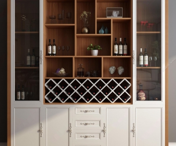 American Style Wine Cabinet-ID:649589485