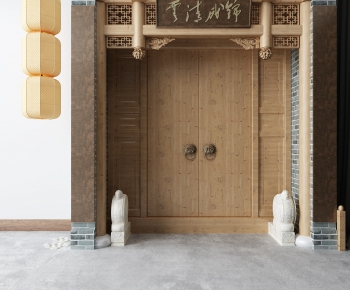 New Chinese Style Facade Element-ID:462839977