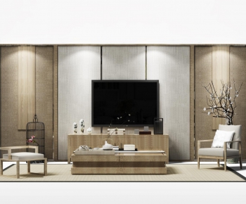 New Chinese Style TV Cabinet-ID:308319579