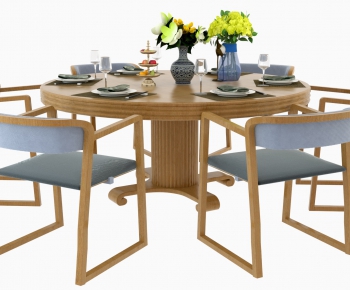 New Chinese Style Dining Table And Chairs-ID:969540117