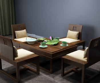 New Chinese Style Tea Tables And Chairs-ID:209997495