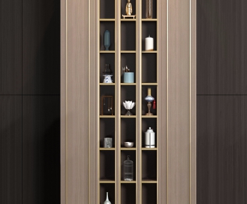 新中式实木书柜装饰柜-ID:725156334