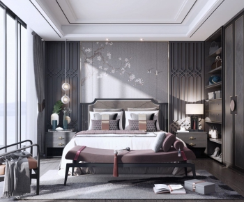 New Chinese Style Bedroom-ID:791595657