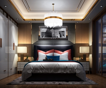 Modern Hong Kong Style Bedroom-ID:340859824