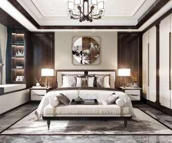 New Chinese Style Bedroom-ID:638675893