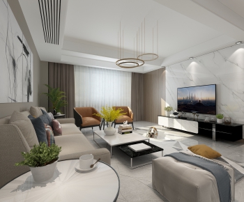 Modern A Living Room-ID:948250617