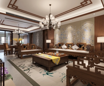 Chinese Style A Living Room-ID:611112343