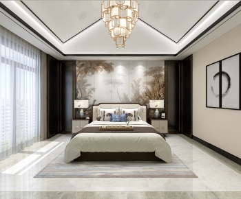 New Chinese Style Bedroom-ID:947529922