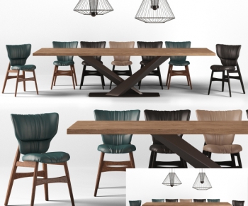 Nordic Style Dining Table And Chairs-ID:782758348