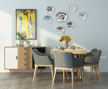 Nordic Style Dining Table And Chairs-ID:918363598