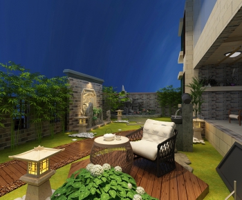 New Chinese Style Courtyard/landscape-ID:531216748