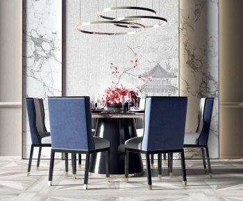New Chinese Style Dining Table And Chairs-ID:532455564