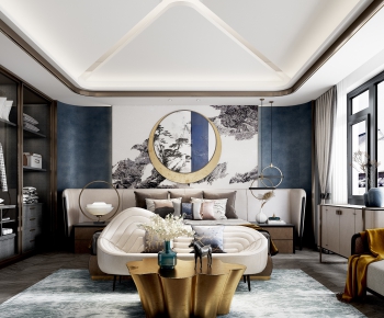 New Chinese Style Bedroom-ID:656210186