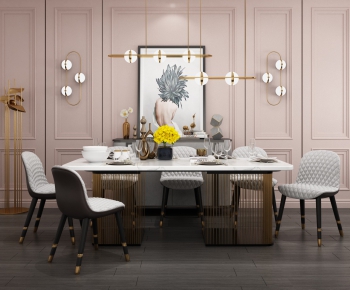 Modern Dining Table And Chairs-ID:671440157