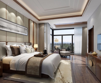 New Chinese Style Bedroom-ID:942796768