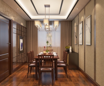 New Chinese Style Dining Room-ID:911519719