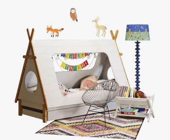 Nordic Style Child's Bed-ID:916546214
