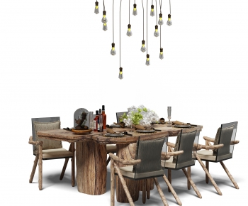 Nordic Style Dining Table And Chairs-ID:655077365