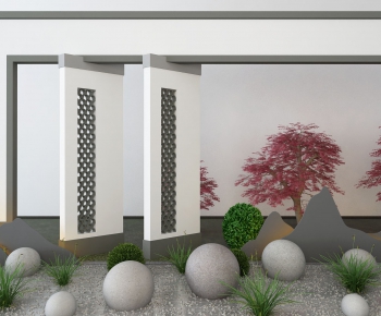 New Chinese Style Garden-ID:385818678