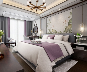 New Chinese Style Bedroom-ID:848748148