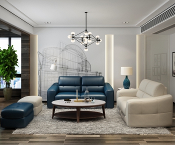 Modern A Living Room-ID:771823855