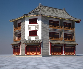 Chinese Style Ancient Architectural Buildings-ID:419147479