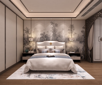 New Chinese Style Bedroom-ID:885828162