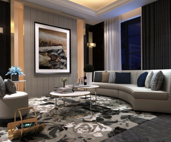 Modern Hong Kong Style A Living Room-ID:904268286
