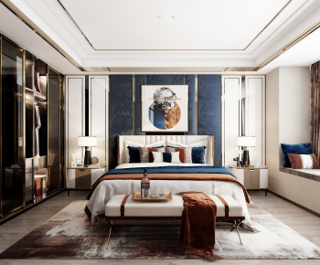 New Chinese Style Bedroom-ID:297288948