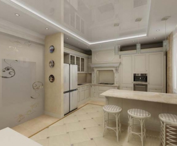 European Style Kitchen Cabinet-ID:525856137
