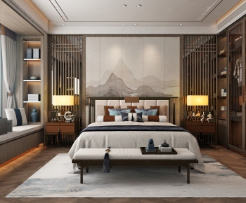 New Chinese Style Bedroom-ID:561825782