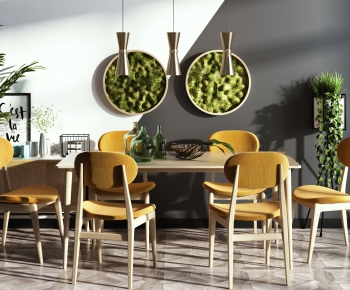 Nordic Style Dining Table And Chairs-ID:618674172