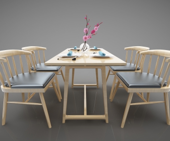 New Chinese Style Dining Table And Chairs-ID:665801484