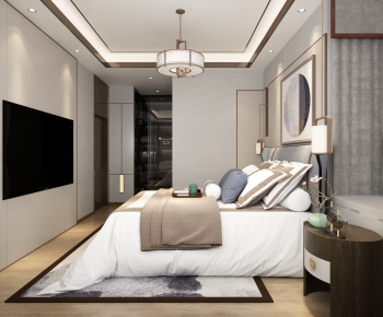 New Chinese Style Bedroom-ID:885358172