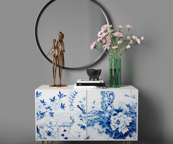 New Chinese Style Side Cabinet/Entrance Cabinet-ID:821448468