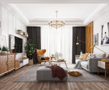 Nordic Style A Living Room-ID:549972343