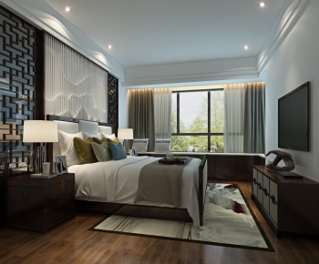 New Chinese Style Bedroom-ID:157003621