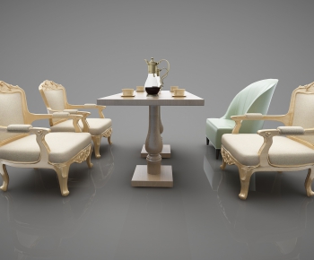 European Style Dining Table And Chairs-ID:909783964