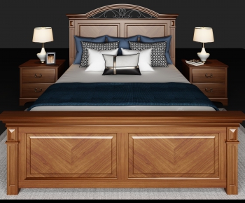 American Style Double Bed-ID:852908838