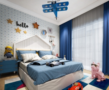 Nordic Style Boy's Room And Son's Room-ID:826524458