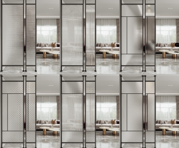 Modern Glass Screen Partition-ID:198329156