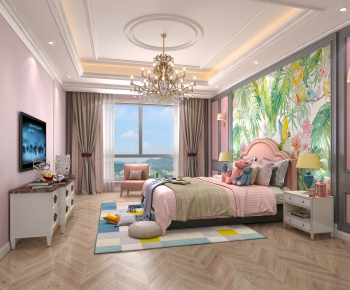 American Style Girl's Room Daughter's Room-ID:610902824