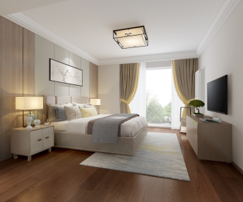 New Chinese Style Bedroom-ID:807709189