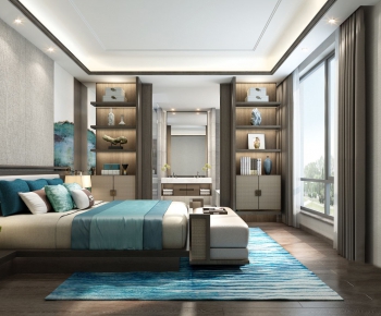 New Chinese Style Bedroom-ID:939633584