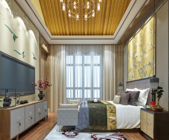 New Chinese Style Bedroom-ID:191755334